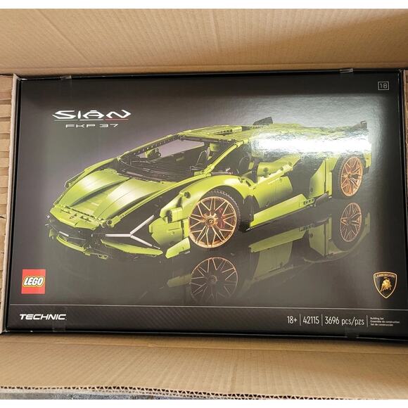 Lego Technic Lamborghini Sian FKP 37 | 42115 | 3696 pcs | Brand New Sealed - Picture 1 of 4